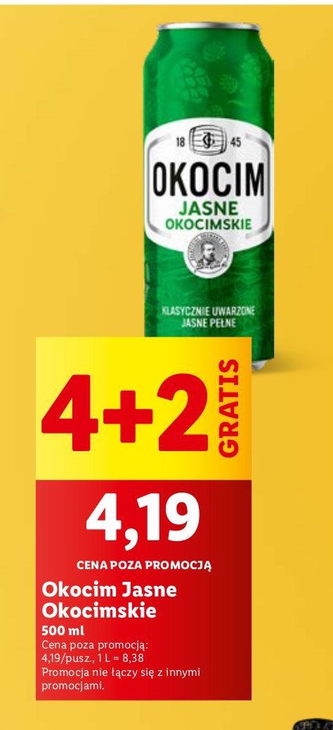 Piwo Okocim jasne okocimskie promocja w Lidl