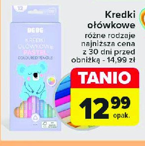 Kredki ołówkowe bebe pastel Interdruk promocja