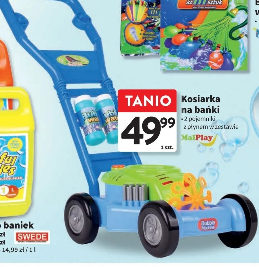 Kosiarka do robienia baniek mydlanych Malplay promocja