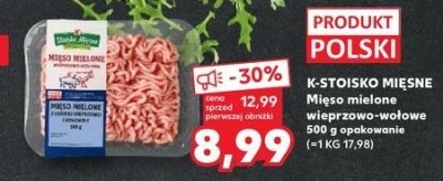 Mięso mielone wieprzowo-wołowe Stoisko mięsne promocja