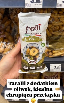 Taralli z dodatkiem oliwek promocja w Intermarche