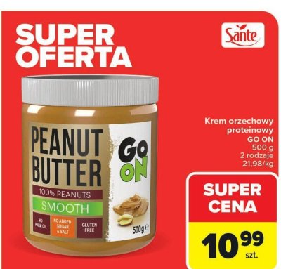 Krem orzechowy proteinowy GO ON 500g promocja w Carrefour