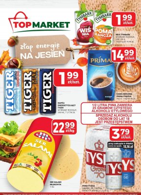 Mus Tymbark wybrane rodzaje wiśnia, pomarańcza promocja w Top Market