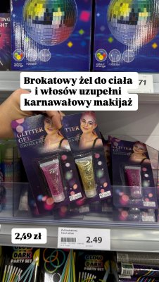 Żel brokatowy do ciała i włosów 14ml promocja w Action