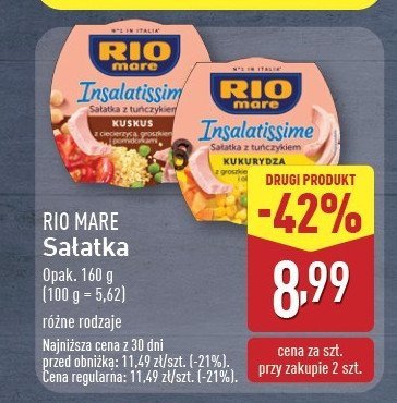 Sałatka z tuńczyka z kus kusem Rio mare insalatissime promocja