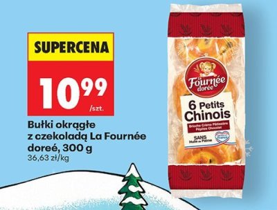 Bułki okrągłe z czekoladą La Fournée doreé, 300 g promocja w Biedronka