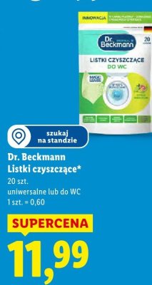 Listki czyszczące do WC promocja w Lidl