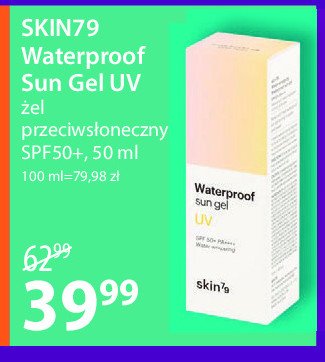 Żel przeciwsłoneczny spf 50 Skin79 non-chemical sun block promocja