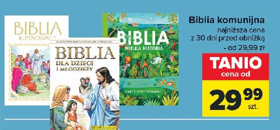 Biblia dla dzieci i młodzieży promocja w Carrefour