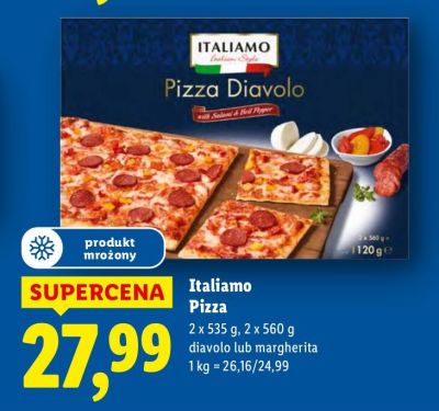 Pizza Italiamo Margherita 2 x 535 g promocja w Lidl