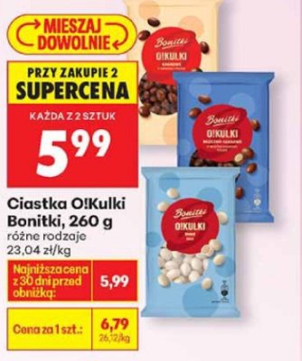 Ciastka O!Kulki 260g - różne rodzaje promocja w Biedronka