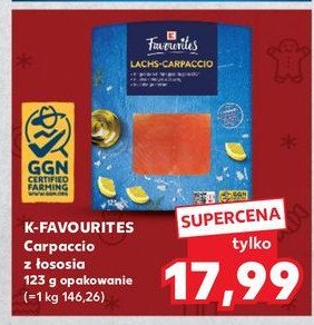 Carpaccio z łososia K-classic favourites promocja w Kaufland