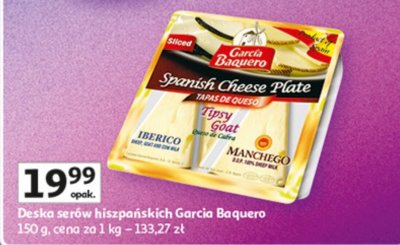 Deska serów hiszpańskich Garcia Baquero promocja w Auchan