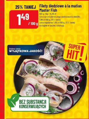 Filety śledziowe à la matias Master Fish promocja w POLOmarket