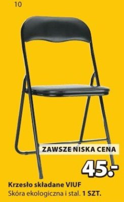Krzesło składane VIUF promocja w Jysk