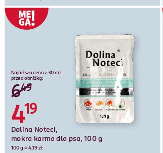 Karma dla psów z cielęciną i makaronem DOLINA NOTECI PREMIUM promocja w Rossmann