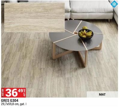 Płytki GRES G304 29,7x59,8 cm promocja w Merkury Market