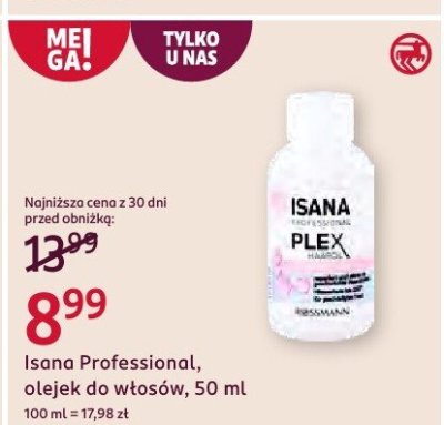 Olejek Isana Professional, do włosów, 50 ml promocja w Rossmann
