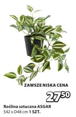 Roślina sztuczna ASGAR promocja w Jysk