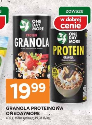 Granola proteinowa Onedaymore promocja w Stokrotka
