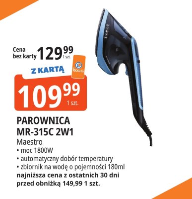 Parownica MR-315C 2W1 Maestro promocja w Leclerc