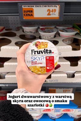 Jogurt Fruvita SKYR o smaku szarlotki promocja w Biedronka