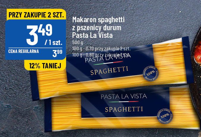 Makaron spaghetii Pasta la vista promocja