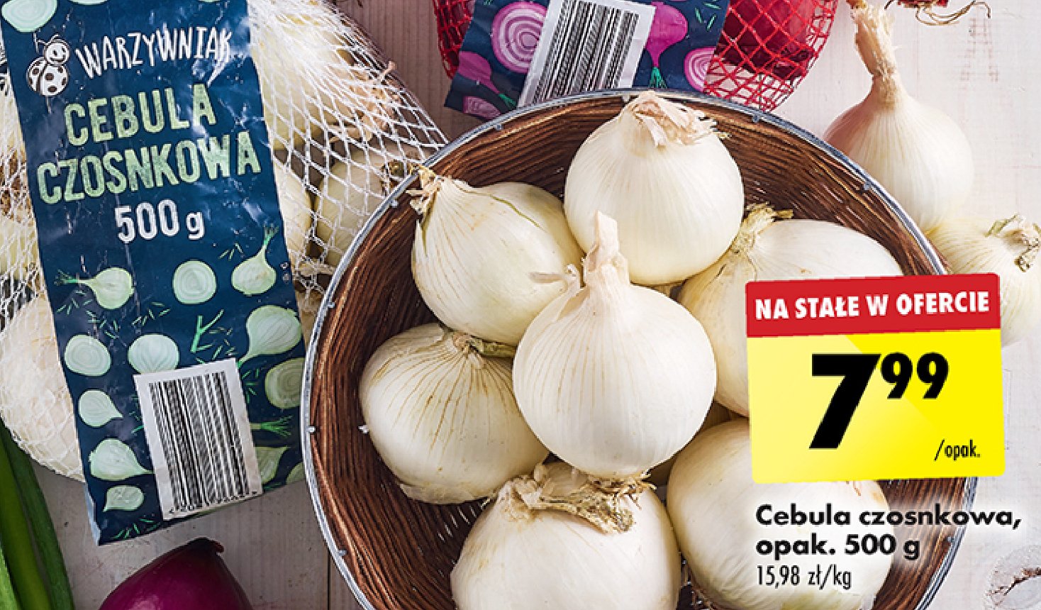 Cebula czosnkowa promocja