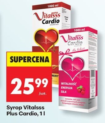 Syrop Vitalsss Plus Cardio, 1 l promocja w Biedronka