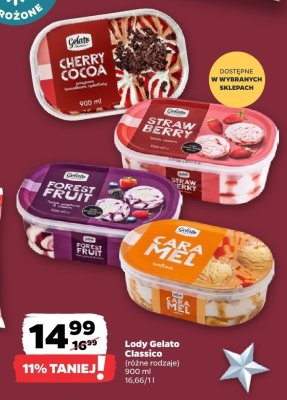 Lody, różne rodzaje promocja w Netto