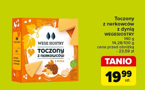 Ser toczony z nerkowców z dynią Wege siostry promocja