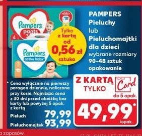 Pieluchomajtki 4 maxi Pampers pants promocja