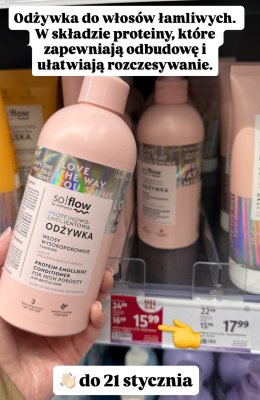 Odżywka So!flow Proteinowo-Emolientowa do włosów wysokoporowatych i łamliwych promocja w Rossmann