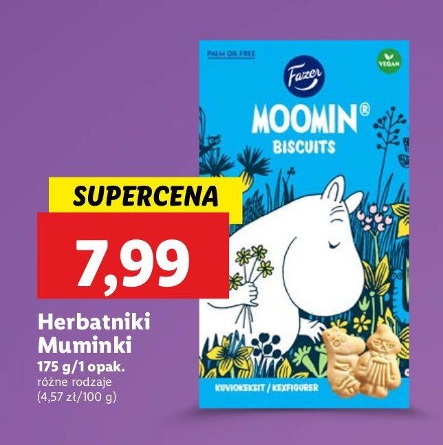 Ciasteczka muminki Fazer promocja