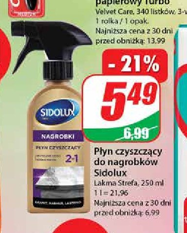 P艂yn czyszcz膮cy do nagrobk贸w granit marmur Sidolux do nagrobk贸w promocja