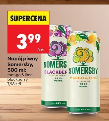 Napój piwny Somersby mango & lime 500 ml promocja w Biedronka