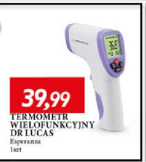 Termometr bezdotykowy Esperanza promocja