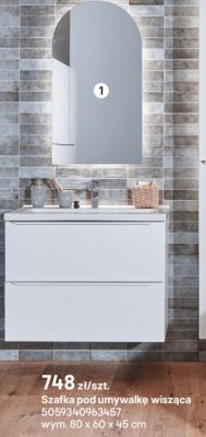 Szafka pod umywalkę wisząca promocja w Castorama
