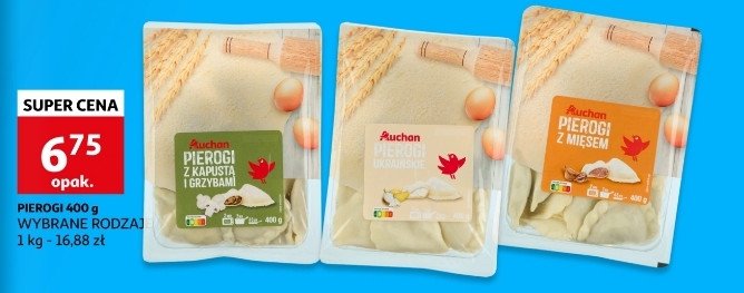 Pierogi z kapustą i grzybami Auchan promocja