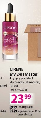 Podkład LIRENE My 24H Master kryjący do twarzy 01 natural 30 ml promocja w Hebe