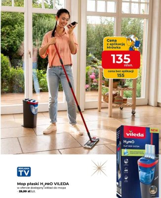 Mop płaski H2PRO VILEDA promocja w PSB Mrówka