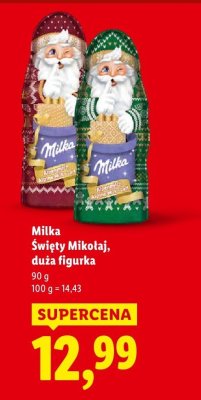 Święty Mikołaj, duża figurka promocja w Lidl