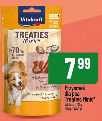 Przysmak dla psa Treaties Minis Vitakraft promocja w POLOmarket