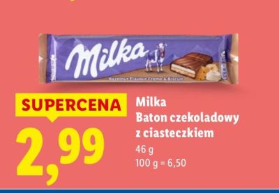 Baton czekoladowy z ciasteczkiem  promocja w Lidl