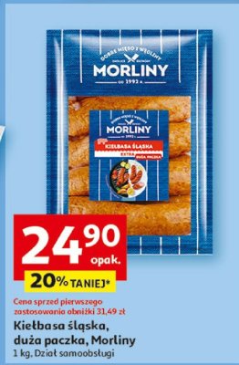 Kiełbasa śląska duża paczka Morliny promocja w Auchan