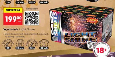 Fajerwerki Wyrzutnia Light Shine promocja w Biedronka