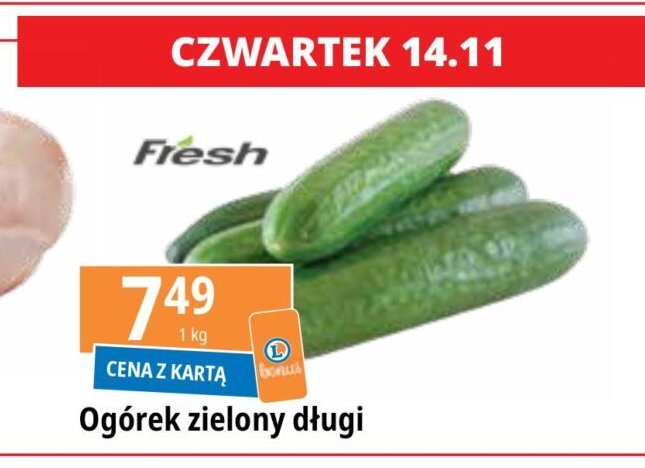 Ogórki zielone promocja