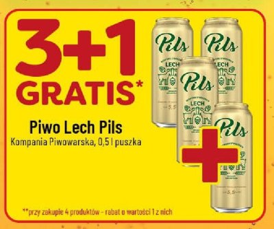 Piwo Lech Pils promocja w POLOmarket