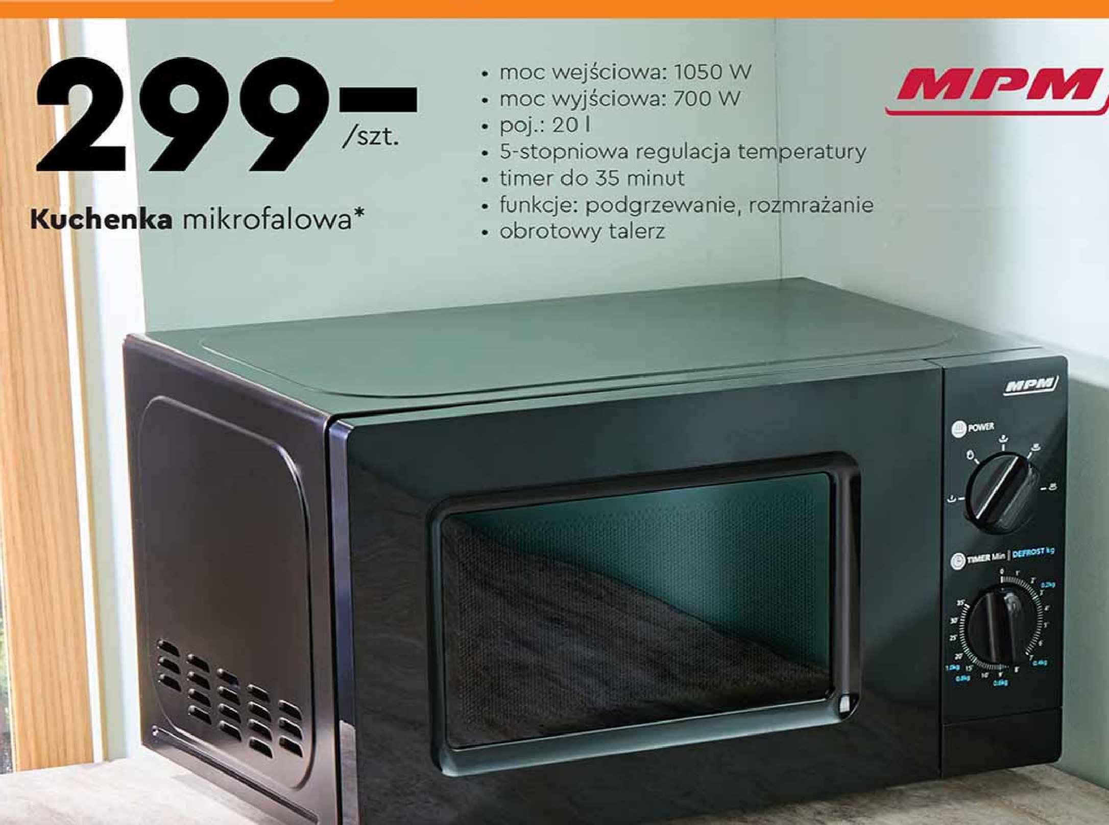 Kuchnia mikrofalowa 1050 w Mpm product promocja