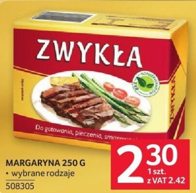 Margaryna Zwykła 250g promocja w Selgros